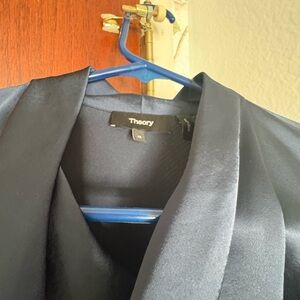 Theory Midnight Satin Jacket